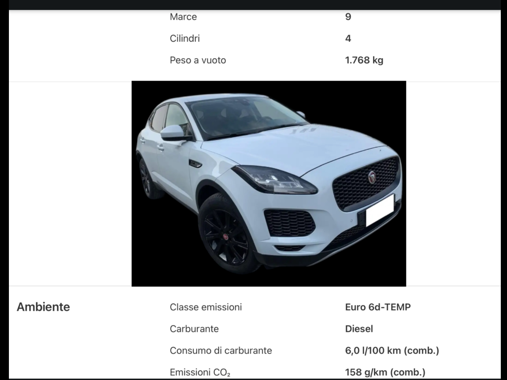 JAGUAR E-PACE 2.0 D 150 CV AWD AUTOMATICA