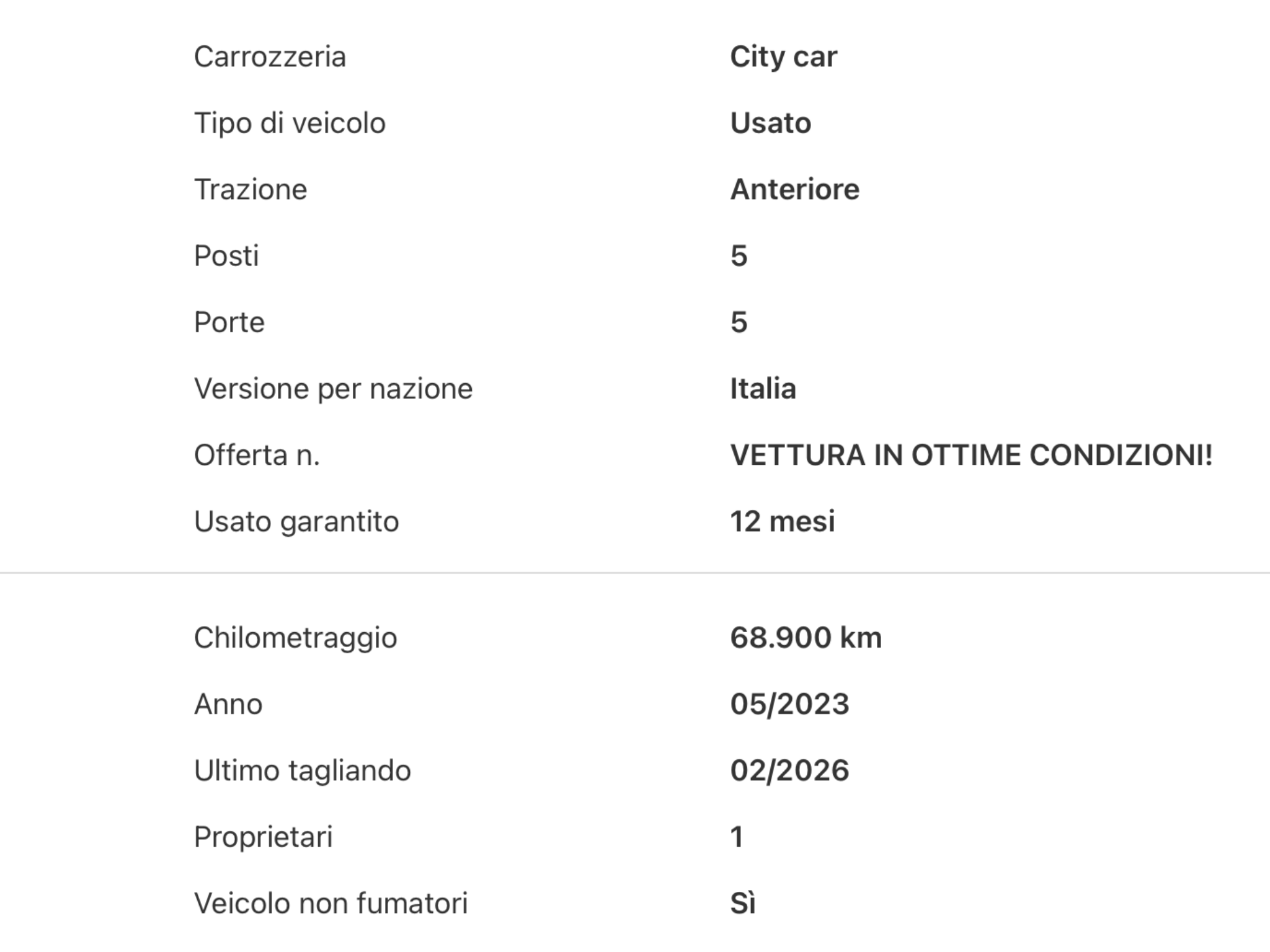 FIAT PANDA 1.0 FIREFLY  HYBRID PERFETTA