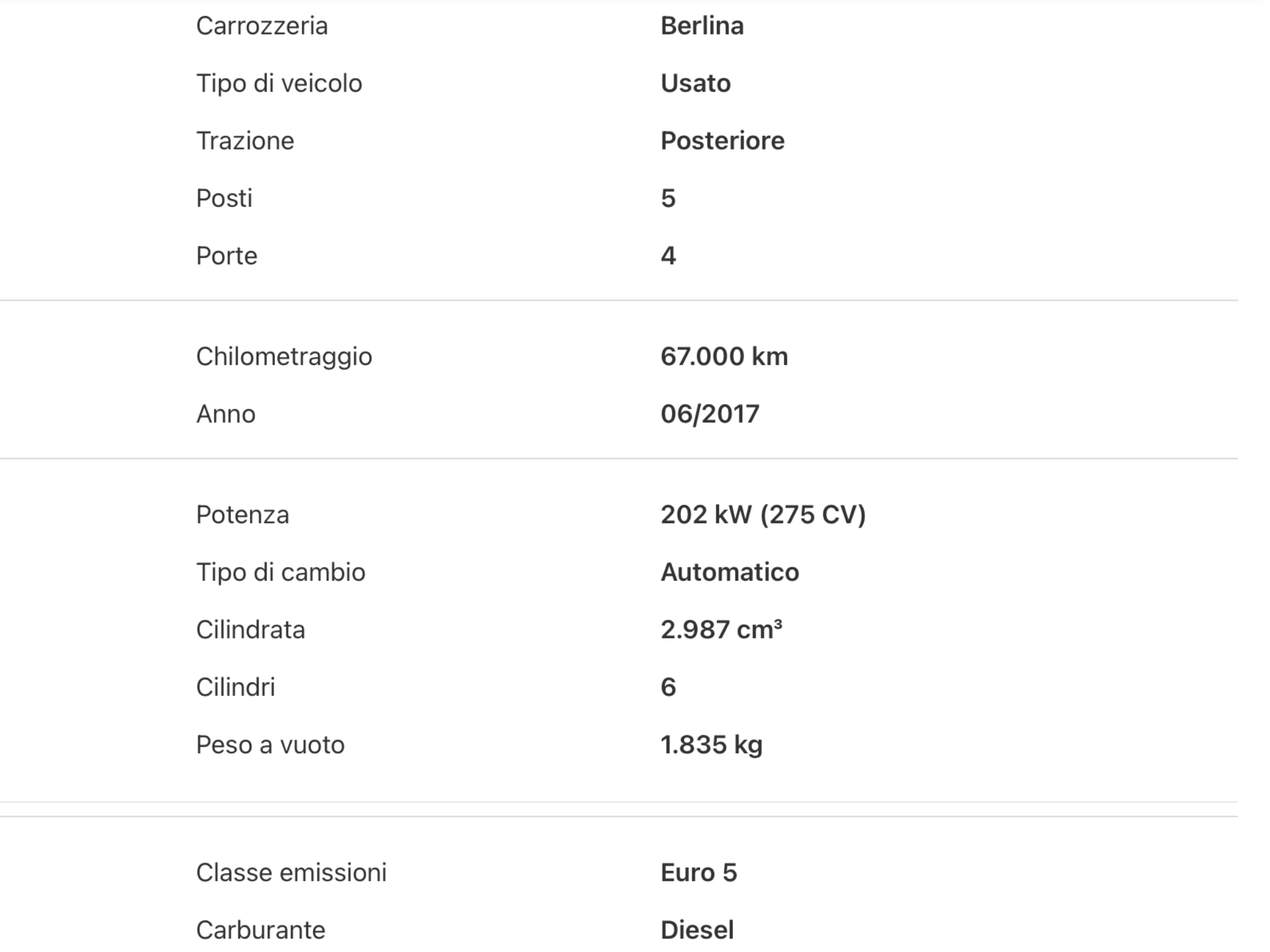 MASERATI GHIBLI 3.0 V6 DS 275 CV PERFETTA