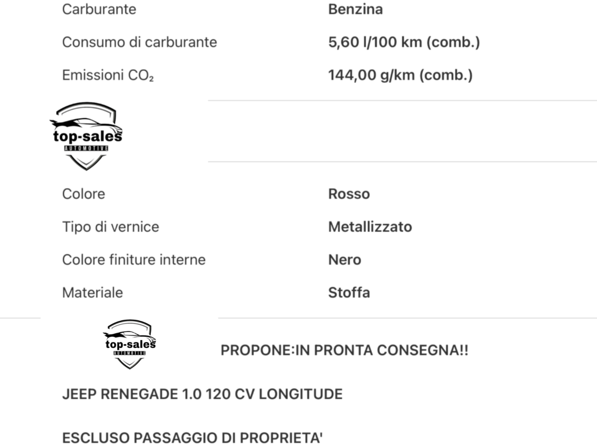 JEEP RENEGADE  1.0 T3 LONGITUDE  2WD