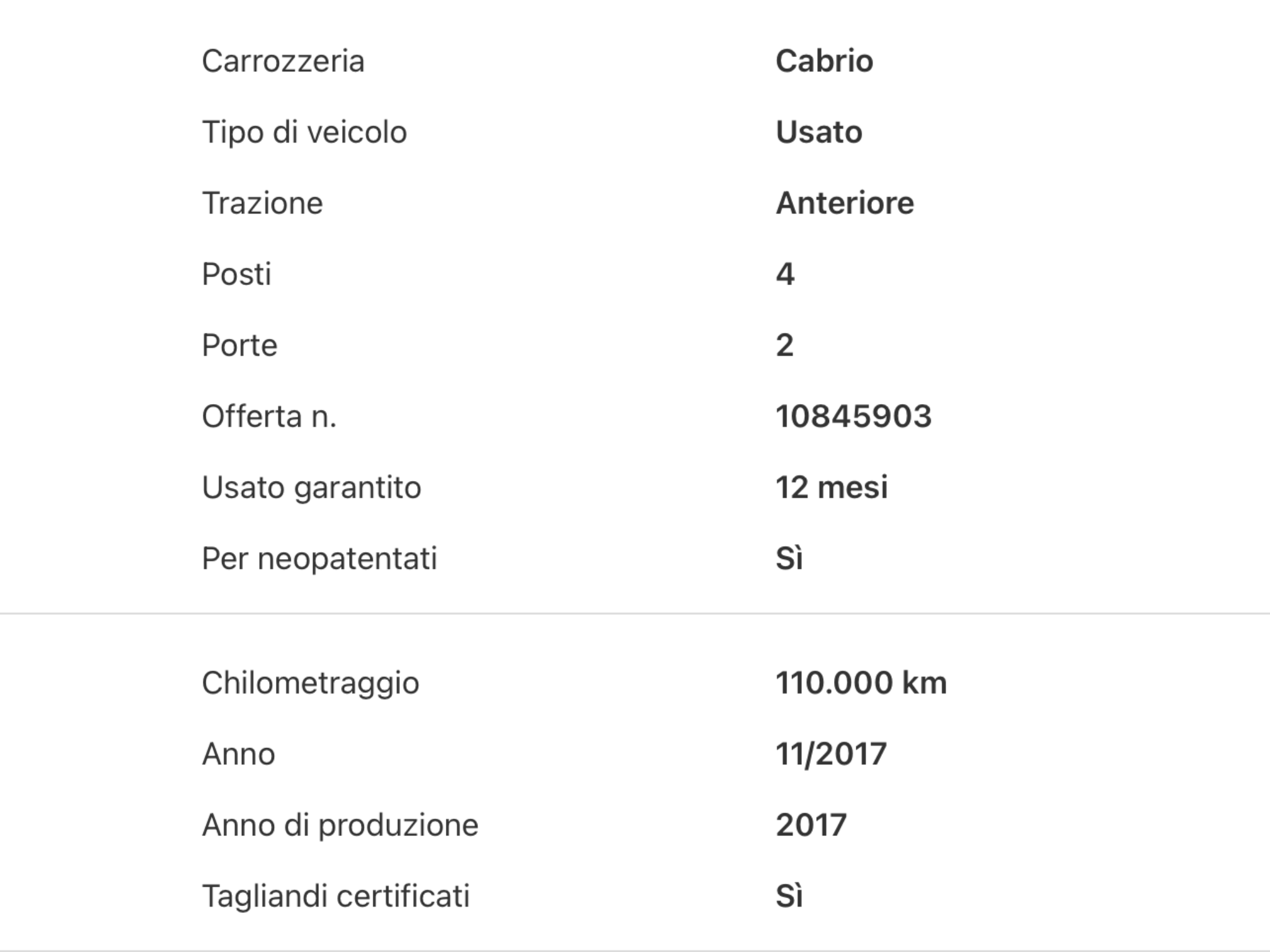 MINI ONE CABRIO 1.5 BENZINA PERFETTA