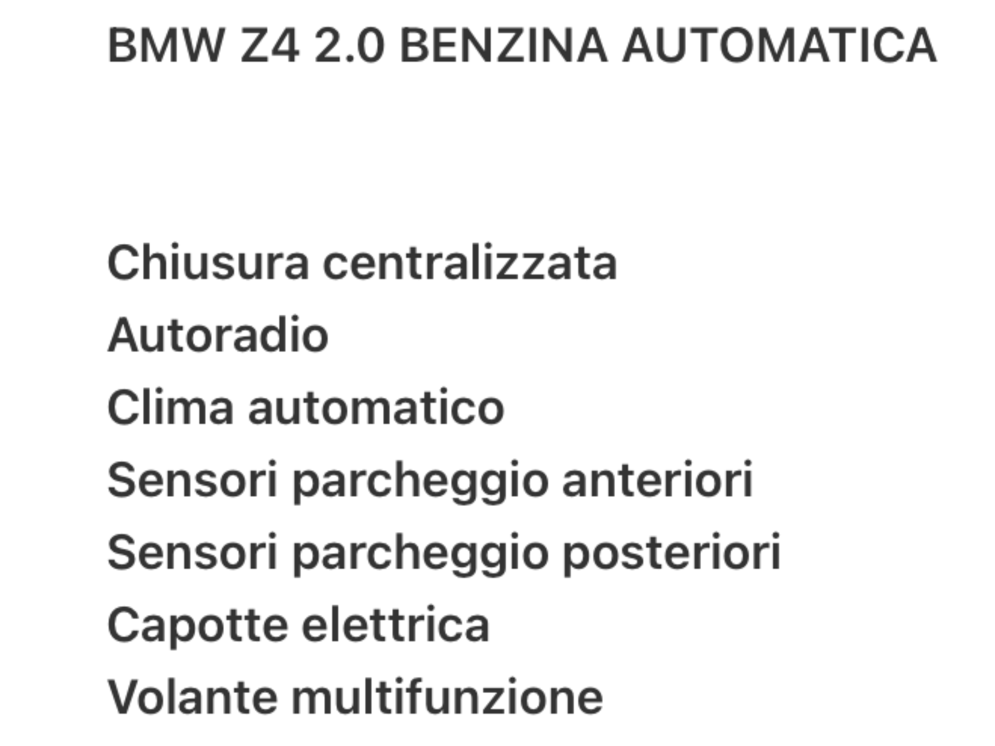 BMW Z4 E 89 S DRIVE 2.0i AUTOMATICA