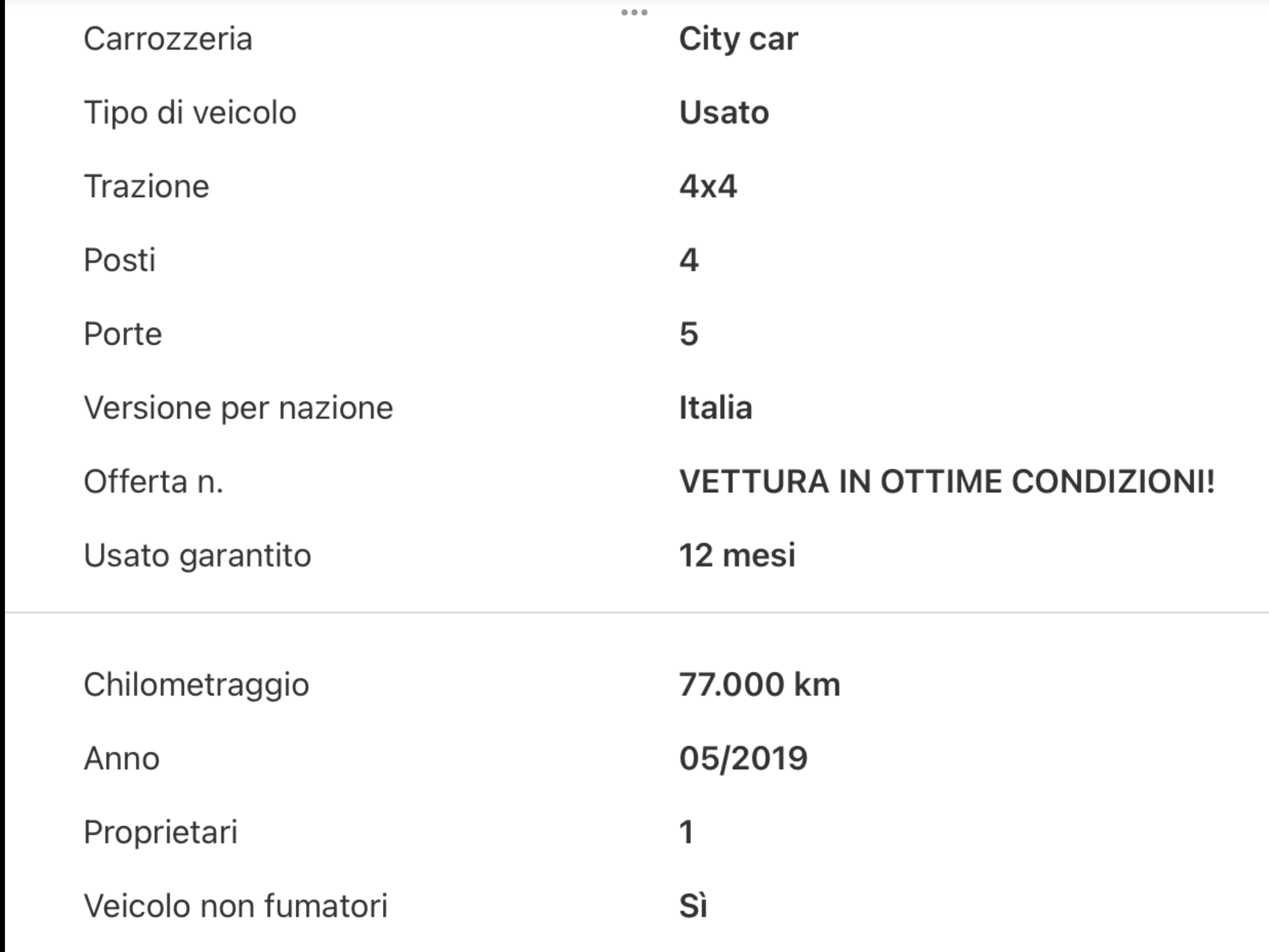 FIAT PANDA  4×4 S 0.9 T AIR  PERFETTA