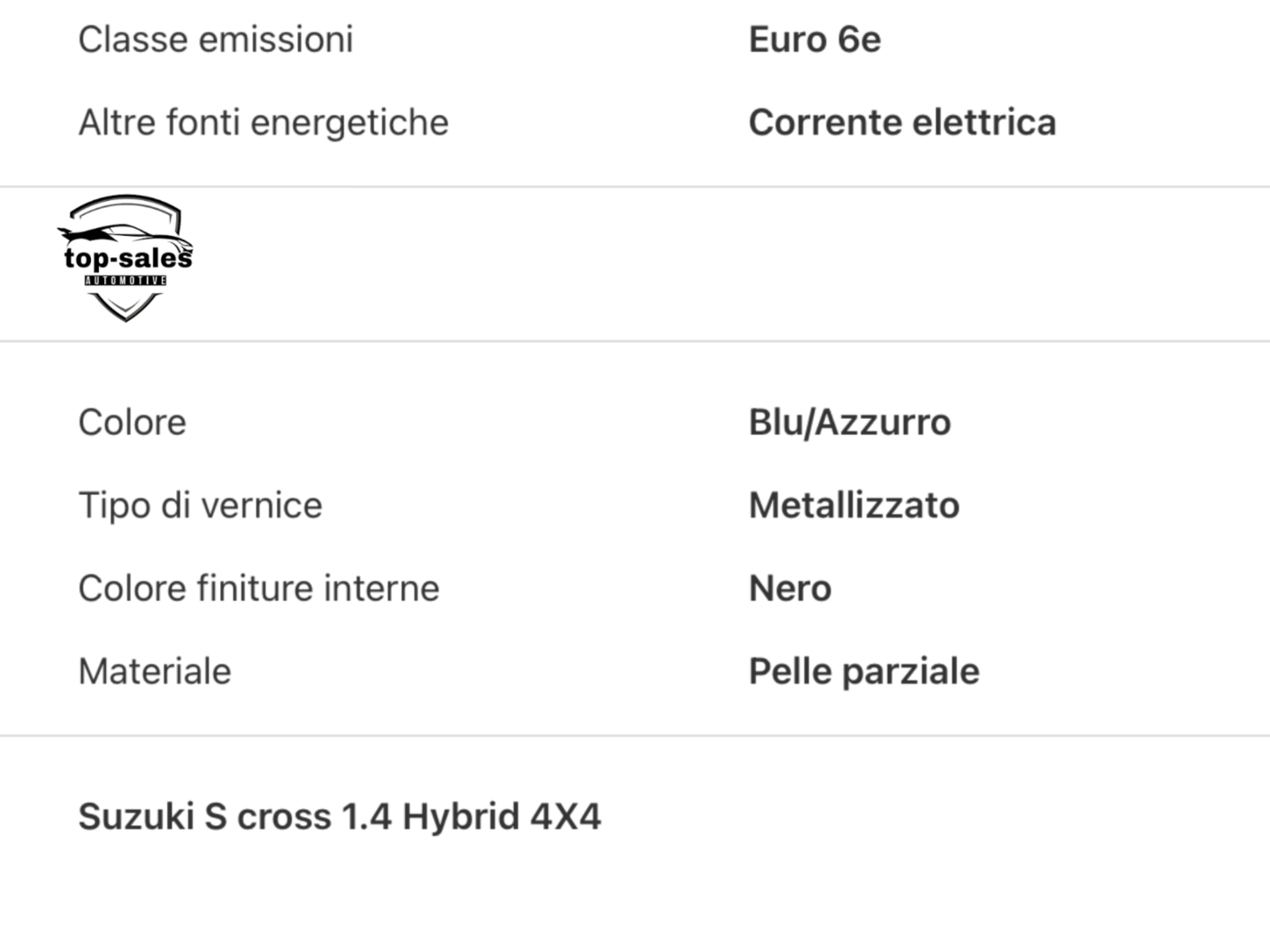 SUZUKI S CROSS 1.4 HYBRID 4×4 PERFETTA .