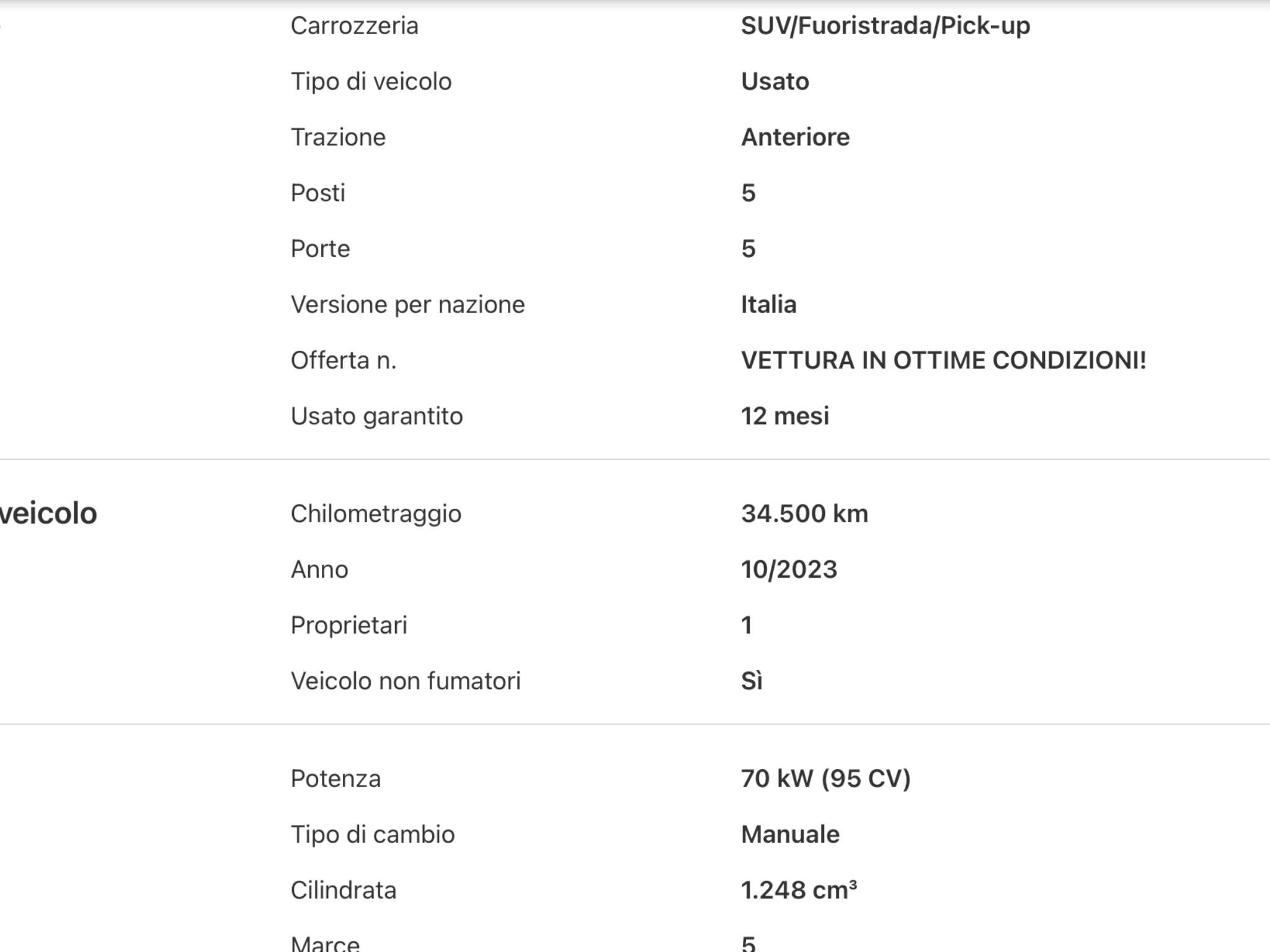FIAT 500 X  1.3 MJT  95 CV PERFETTA
