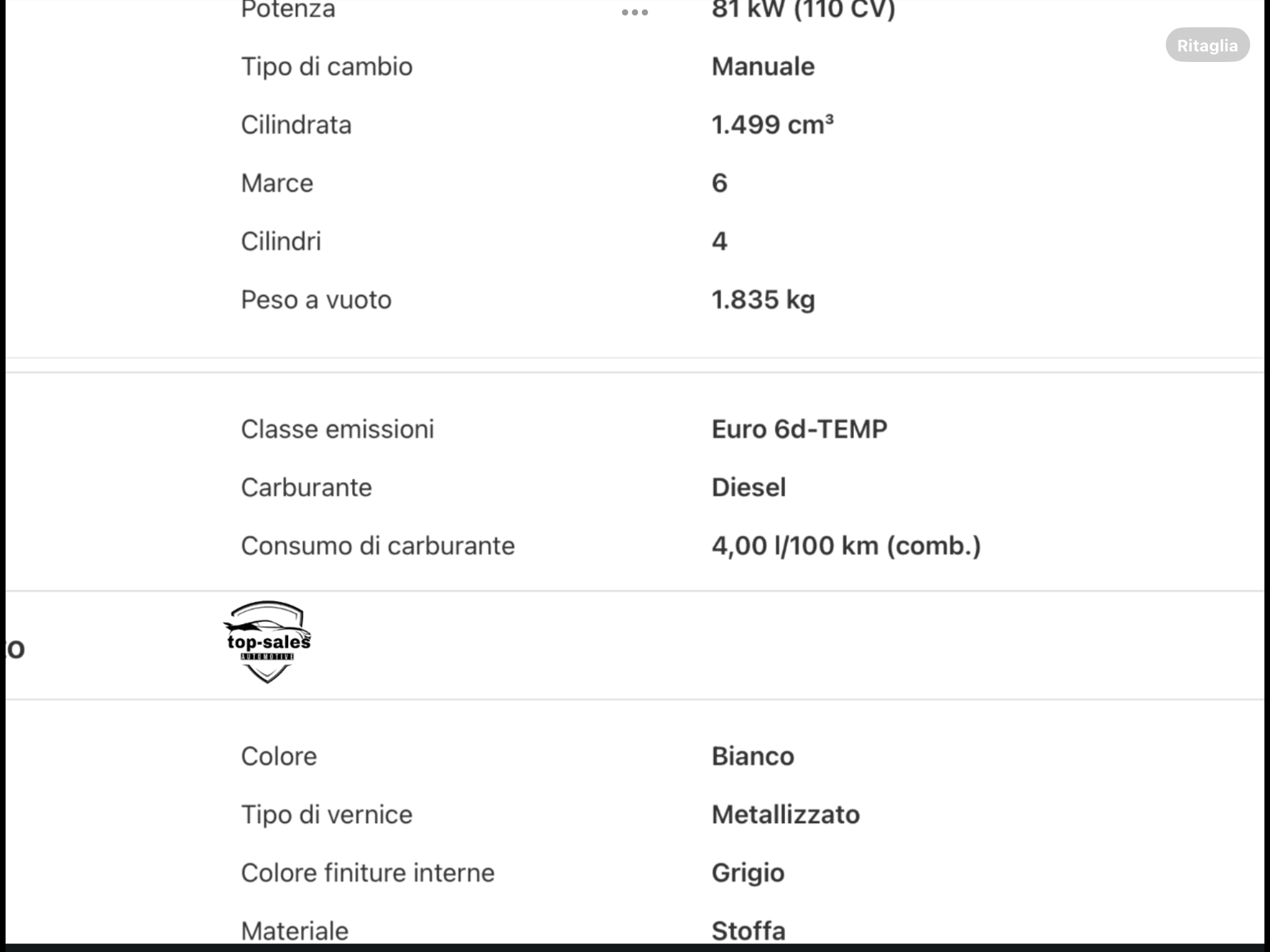 OPEL CROSSLAND X  1.5 ECOTEC EDITION 110 CV